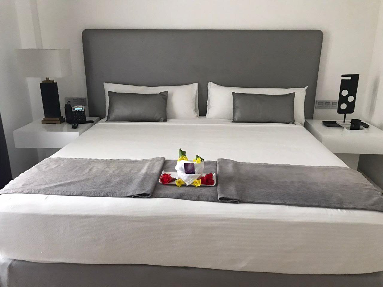 Luxury hotel room prepared to operational standards