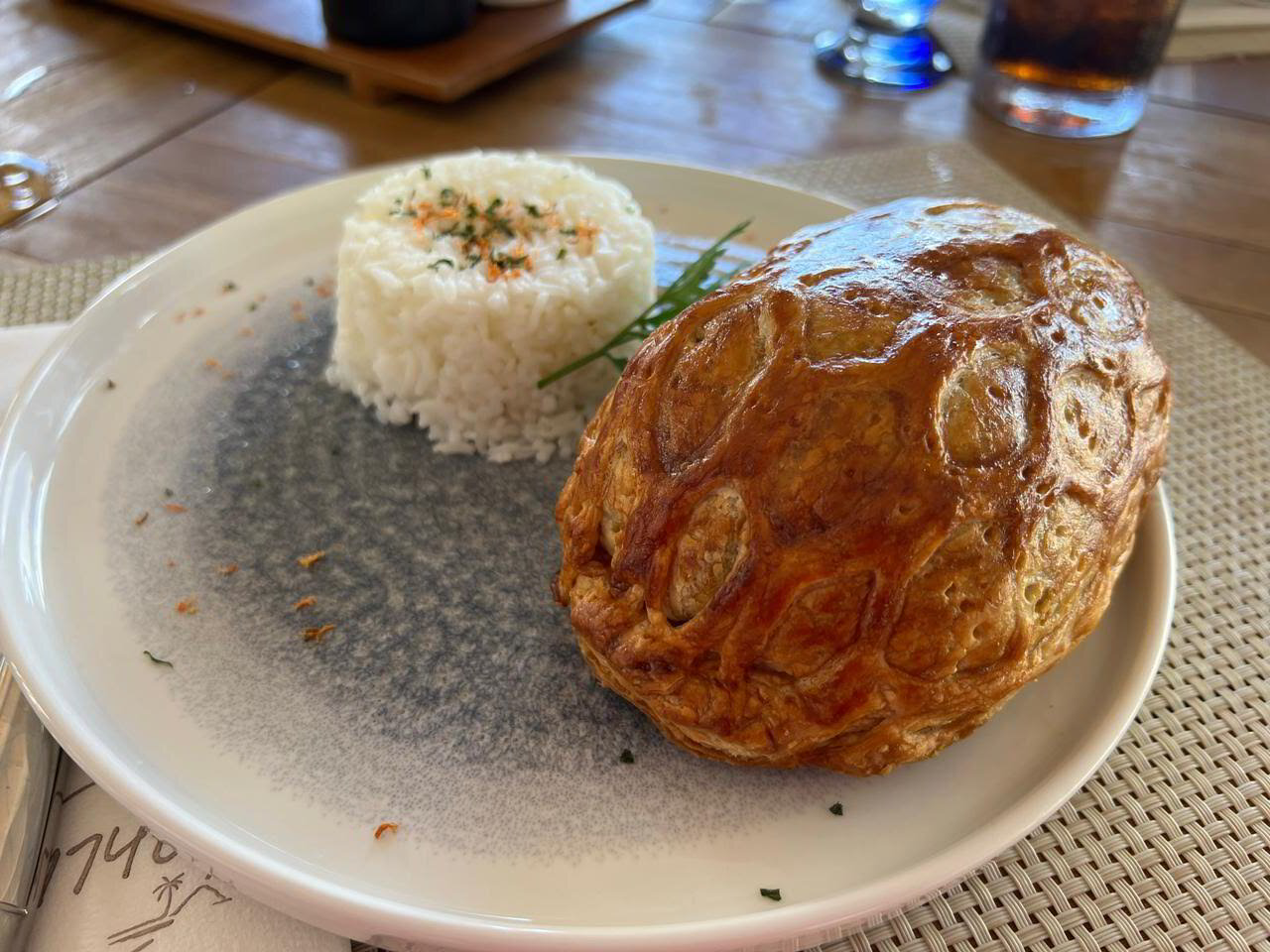 Fine dining plate prepared for restaurant service